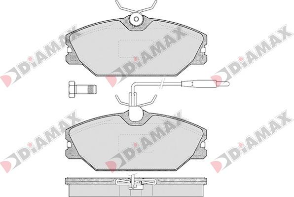 Diamax N09012 - Bremžu uzliku kompl., Disku bremzes autospares.lv