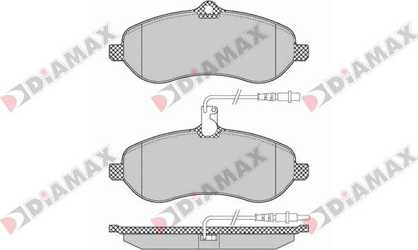 Diamax N09084 - Bremžu uzliku kompl., Disku bremzes www.autospares.lv