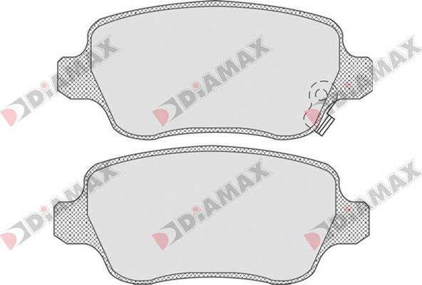 Diamax N09080 - Тормозные колодки, дисковые, комплект www.autospares.lv