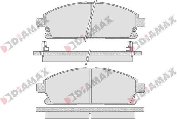 Diamax N09081 - Brake Pad Set, disc brake www.autospares.lv