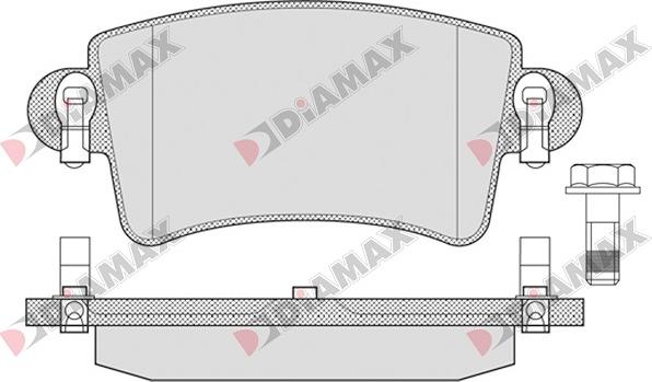 Diamax N09020 - Bremžu uzliku kompl., Disku bremzes www.autospares.lv