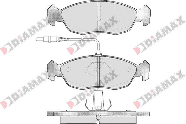 Diamax N09023 - Brake Pad Set, disc brake www.autospares.lv