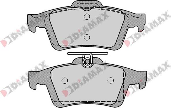 Diamax N09191 - Brake Pad Set, disc brake www.autospares.lv