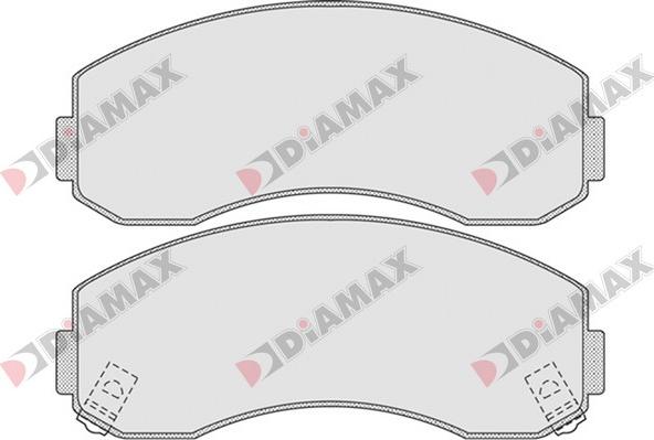 Diamax N09149 - Bremžu uzliku kompl., Disku bremzes www.autospares.lv