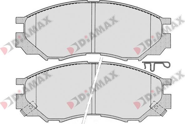 Diamax N09151 - Тормозные колодки, дисковые, комплект www.autospares.lv