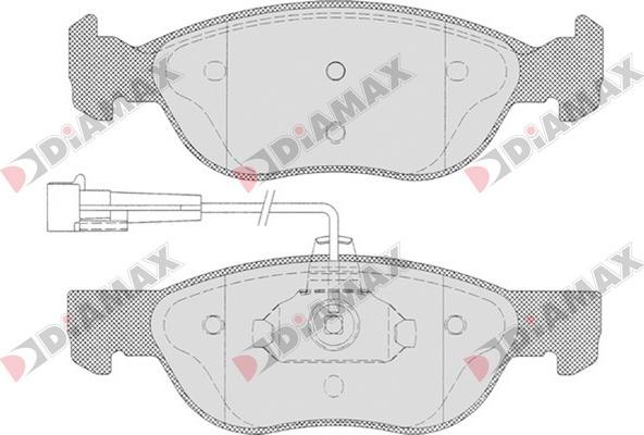 Diamax N09100 - Bremžu uzliku kompl., Disku bremzes www.autospares.lv