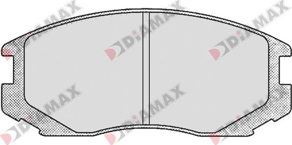 Diamax N09112 - Brake Pad Set, disc brake www.autospares.lv