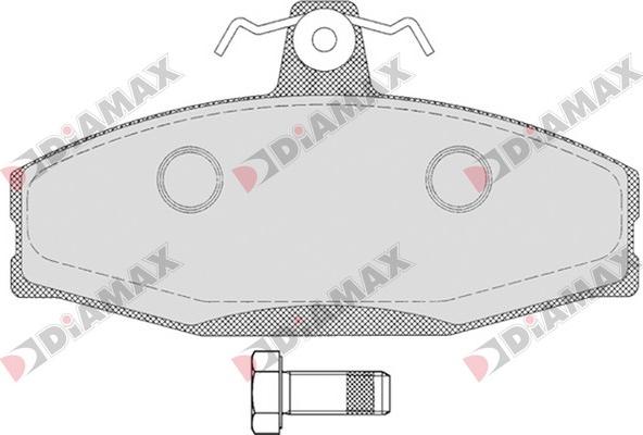 Diamax N09185 - Brake Pad Set, disc brake www.autospares.lv