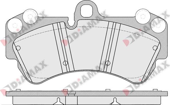 Diamax N09188 - Bremžu uzliku kompl., Disku bremzes www.autospares.lv