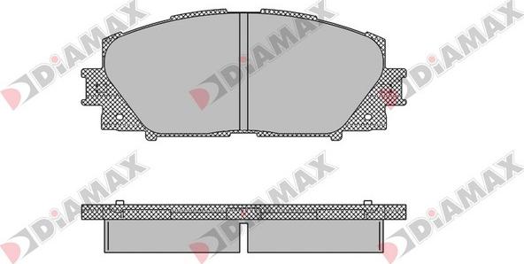 Diamax N09136 - Bremžu uzliku kompl., Disku bremzes autospares.lv