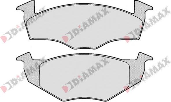 Diamax N09138 - Тормозные колодки, дисковые, комплект www.autospares.lv