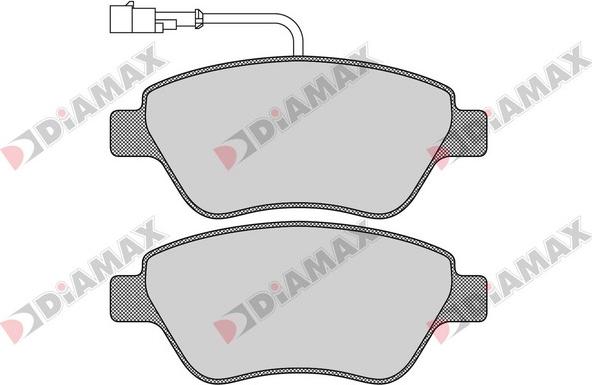 Diamax N09126 - Brake Pad Set, disc brake www.autospares.lv