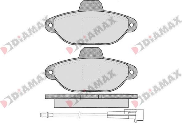 Diamax N09128 - Brake Pad Set, disc brake www.autospares.lv