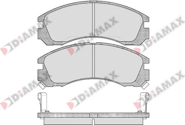 Diamax N09170 - Bremžu uzliku kompl., Disku bremzes www.autospares.lv