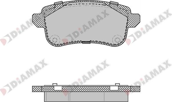 Diamax N09859 - Bremžu uzliku kompl., Disku bremzes autospares.lv