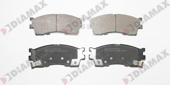 Diamax N09865 - Тормозные колодки, дисковые, комплект www.autospares.lv