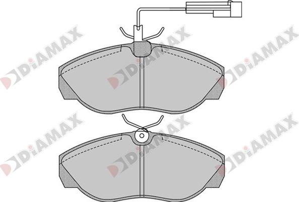 Diamax N09866 - Bremžu uzliku kompl., Disku bremzes www.autospares.lv