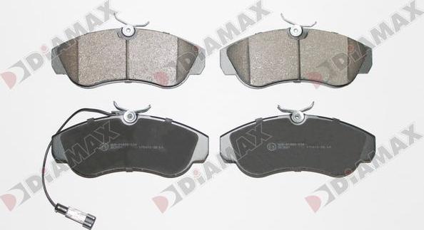 Diamax N09867 - Brake Pad Set, disc brake www.autospares.lv