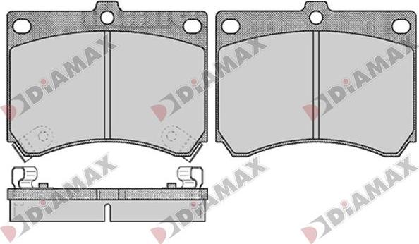 Diamax N09804 - Bremžu uzliku kompl., Disku bremzes autospares.lv