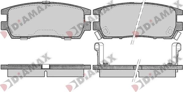 Diamax N09805 - Brake Pad Set, disc brake www.autospares.lv