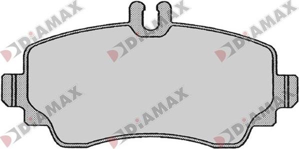 Diamax N09808 - Тормозные колодки, дисковые, комплект www.autospares.lv