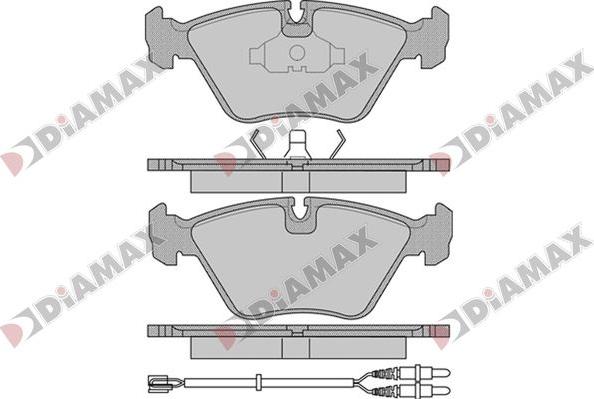 Diamax N09813 - Bremžu uzliku kompl., Disku bremzes autospares.lv