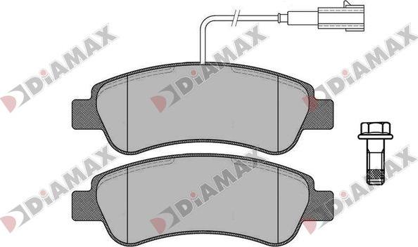 Diamax N09829 - Bremžu uzliku kompl., Disku bremzes autospares.lv