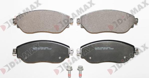 Diamax N09828 - Bremžu uzliku kompl., Disku bremzes www.autospares.lv