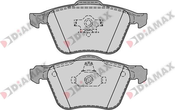 Diamax N09399 - Bremžu uzliku kompl., Disku bremzes autospares.lv