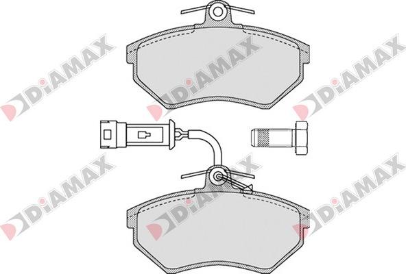 Diamax N09340 - Bremžu uzliku kompl., Disku bremzes www.autospares.lv