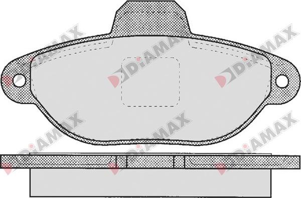 Diamax N09350 - Brake Pad Set, disc brake www.autospares.lv