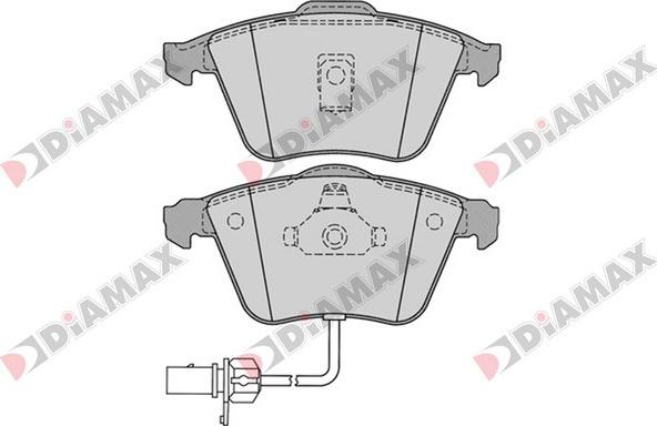 Diamax N09369 - Тормозные колодки, дисковые, комплект www.autospares.lv