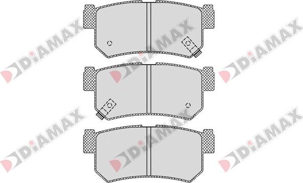 Diamax N09362 - Bremžu uzliku kompl., Disku bremzes www.autospares.lv