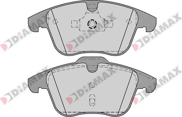 Diamax N09384 - Brake Pad Set, disc brake www.autospares.lv