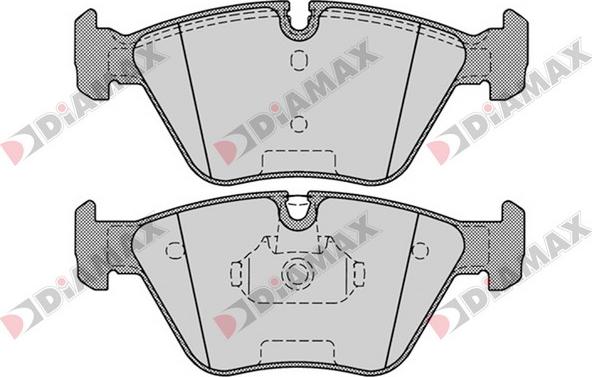 Diamax N09381 - Тормозные колодки, дисковые, комплект www.autospares.lv