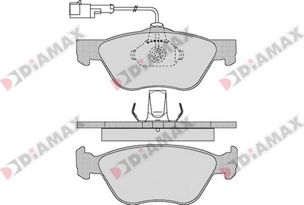 Diamax N09322 - Brake Pad Set, disc brake www.autospares.lv