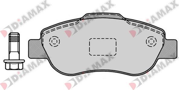 Diamax N09374 - Brake Pad Set, disc brake www.autospares.lv