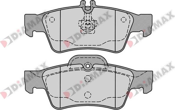 Diamax N09371 - Тормозные колодки, дисковые, комплект www.autospares.lv