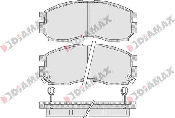 Diamax N09291 - Bremžu uzliku kompl., Disku bremzes www.autospares.lv