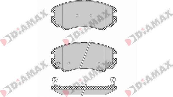 Diamax N09244 - Brake Pad Set, disc brake www.autospares.lv