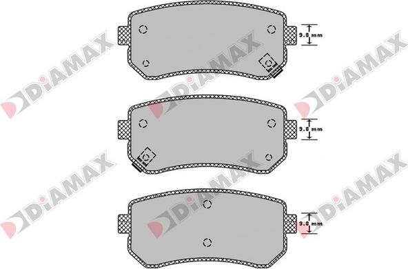 Diamax N09242 - Brake Pad Set, disc brake www.autospares.lv