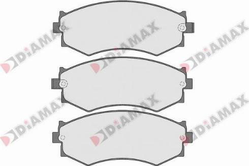 Diamax N09253 - Тормозные колодки, дисковые, комплект www.autospares.lv