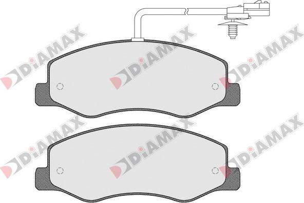 Diamax N09257 - Bremžu uzliku kompl., Disku bremzes autospares.lv