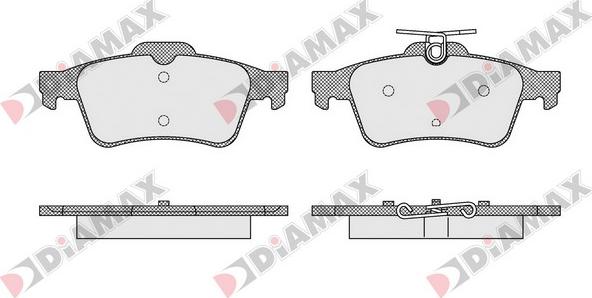 Diamax N09261 - Bremžu uzliku kompl., Disku bremzes www.autospares.lv