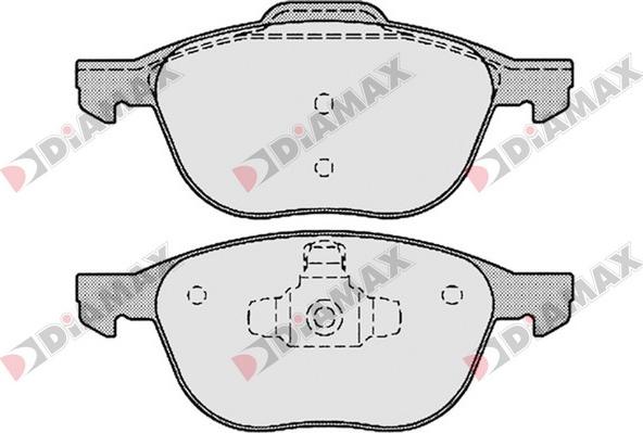 Diamax N09267 - Bremžu uzliku kompl., Disku bremzes www.autospares.lv