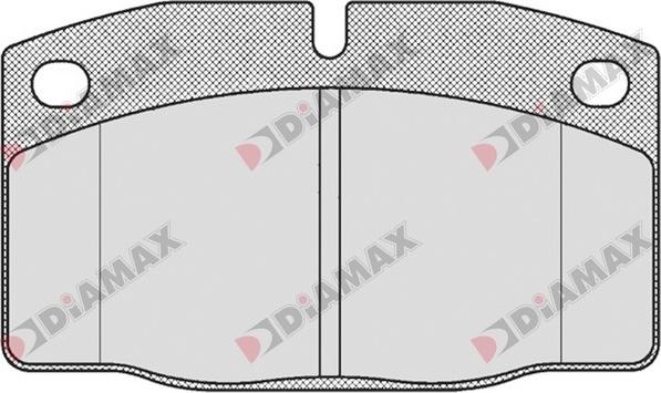 Diamax N09200 - Тормозные колодки, дисковые, комплект www.autospares.lv