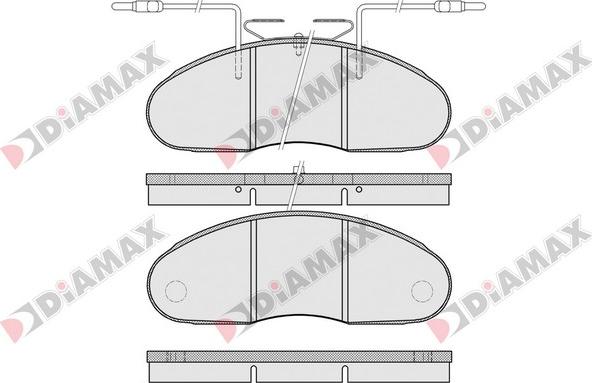 Diamax N09216 - Bremžu uzliku kompl., Disku bremzes autospares.lv