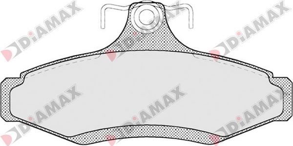 Diamax N09211 - Тормозные колодки, дисковые, комплект www.autospares.lv