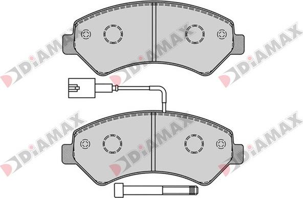 Diamax N09231 - Bremžu uzliku kompl., Disku bremzes autospares.lv