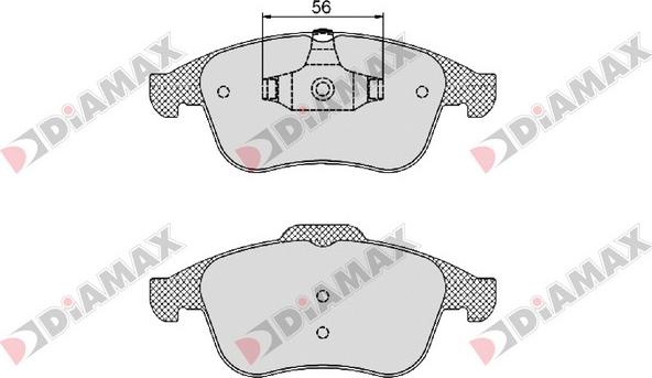 Diamax N09275 - Bremžu uzliku kompl., Disku bremzes autospares.lv